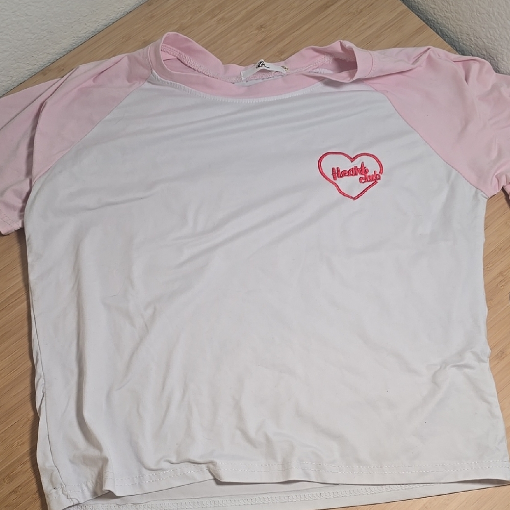 codibook mixmix heart club pink baseball tee